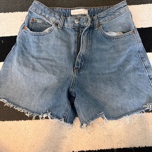 Top shop denim shorts jean